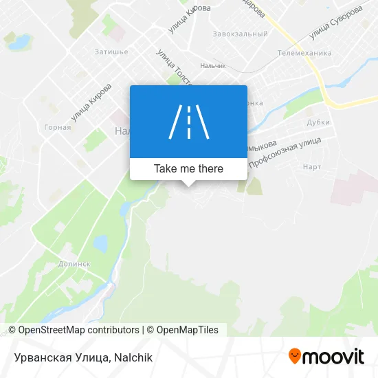 Урванская Улица map