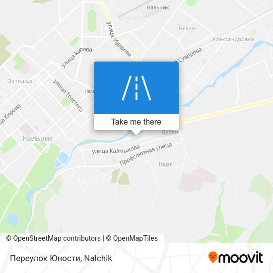 Переулок Юности map