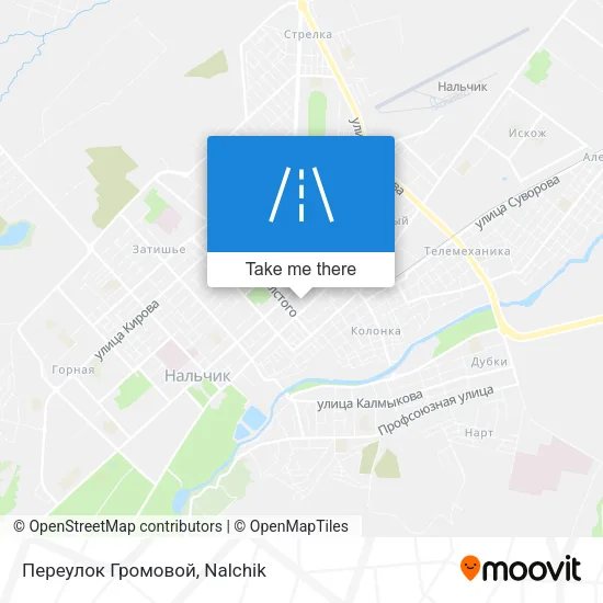 Переулок Громовой map
