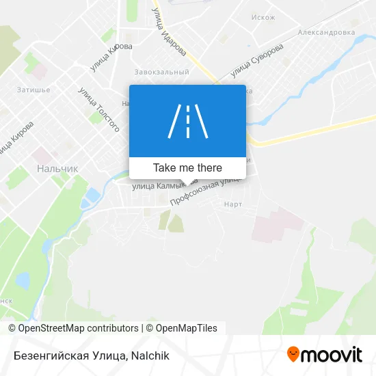 Безенгийская Улица map