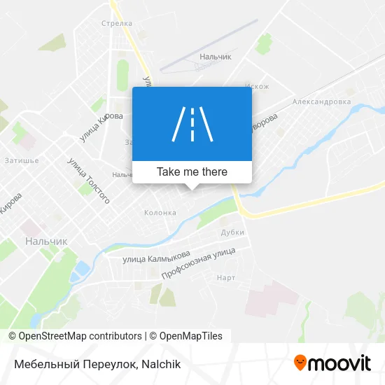 Мебельный Переулок map