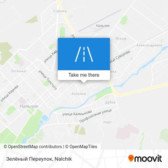 Зелёный Переулок map