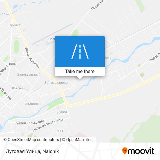 Луговая Улица map