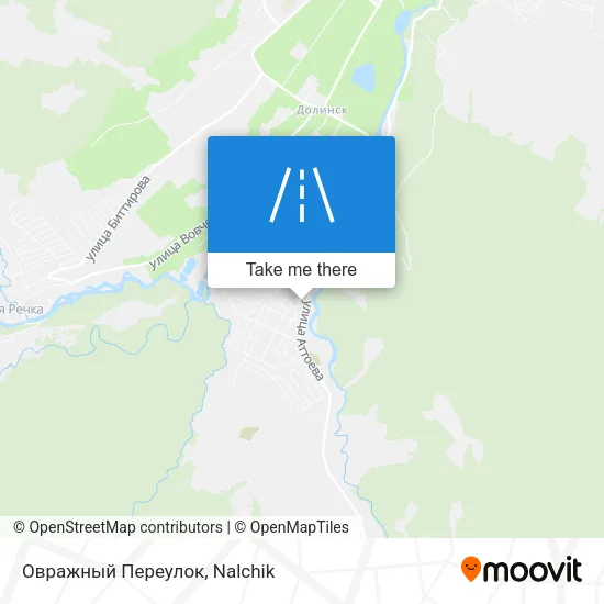Овражный Переулок map