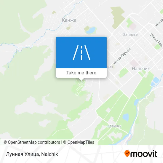 Лунная Улица map