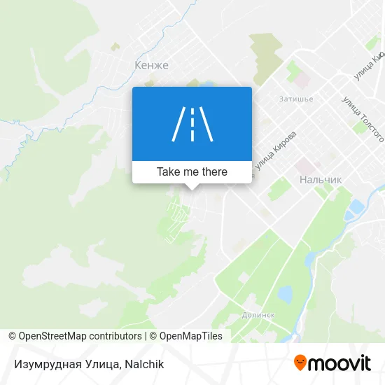 Изумрудная Улица map