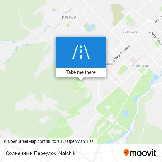 Солнечный Переулок map