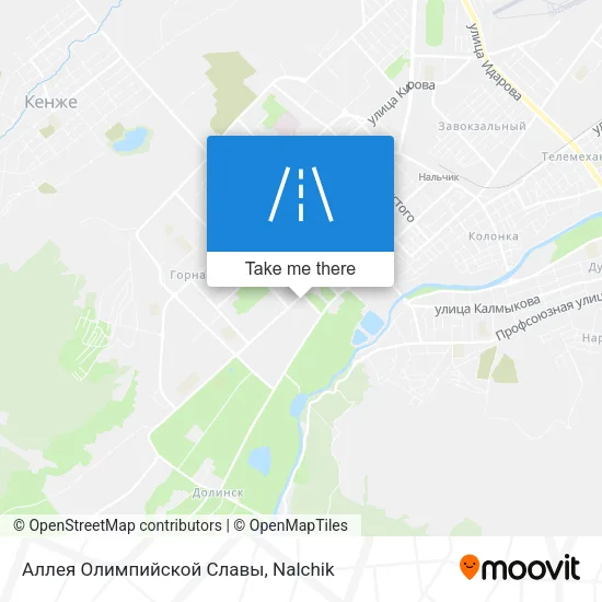 Аллея Олимпийской Славы map