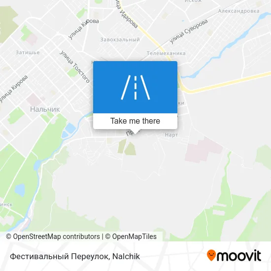 Фестивальный Переулок map