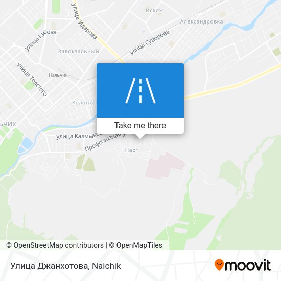 Улица Джанхотова map