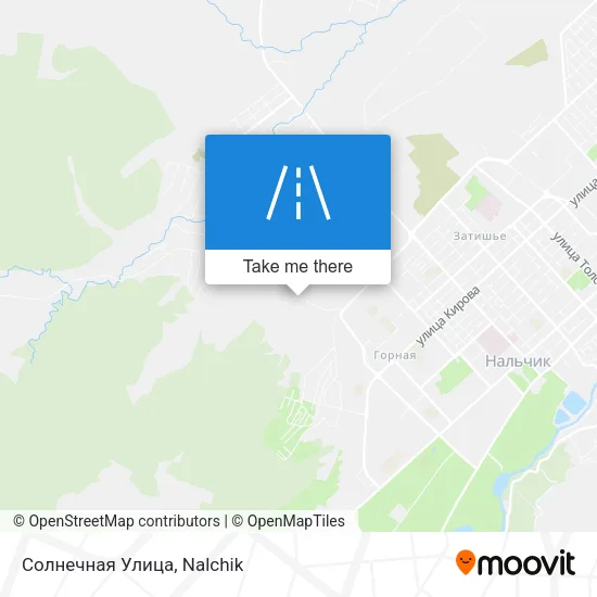 Солнечная Улица map