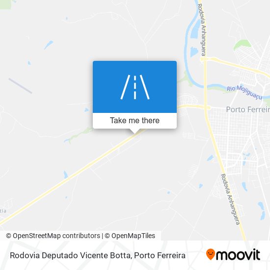 Mapa Rodovia Deputado Vicente Botta