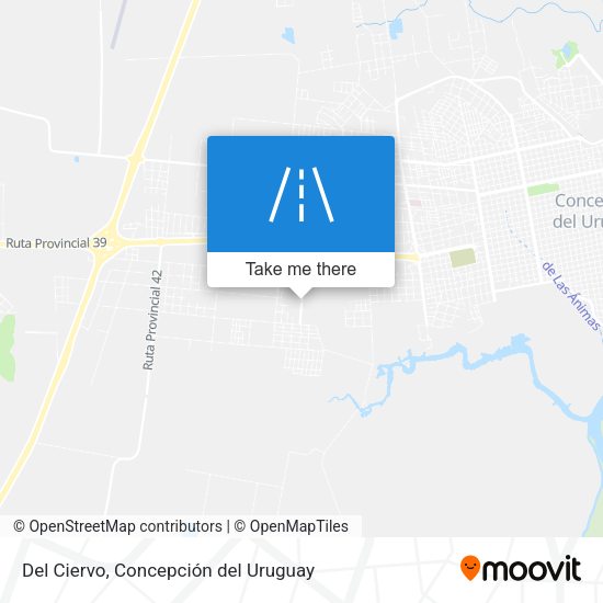 Del Ciervo map