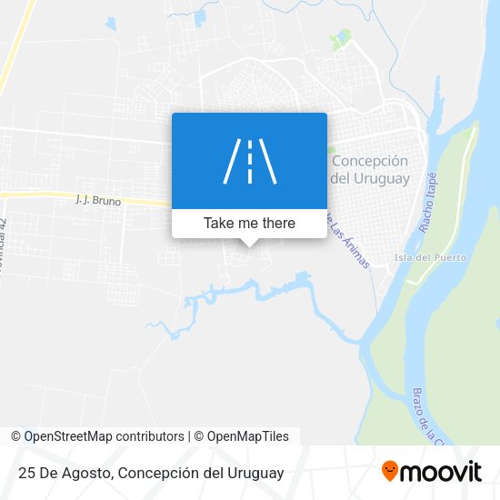 Mapa de 25 De Agosto