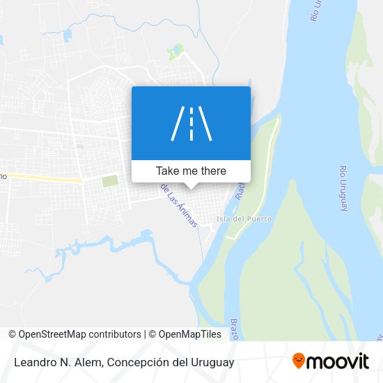 Leandro N. Alem map
