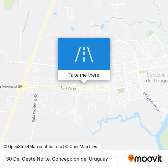 Mapa de 30 Del Oeste Norte