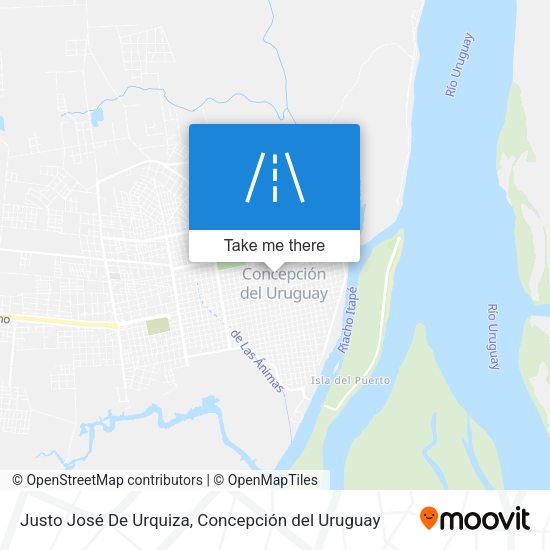 Justo José De Urquiza map
