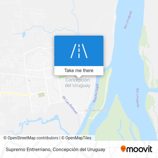 Supremo Entrerriano map