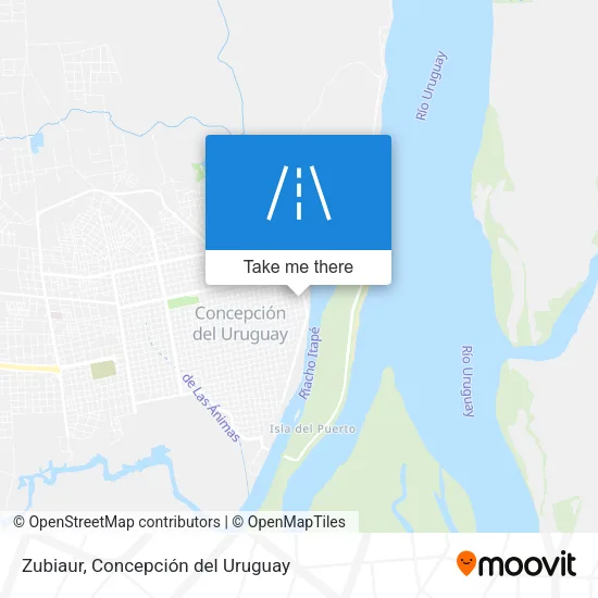 Mapa de Zubiaur