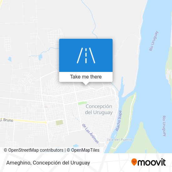 Mapa de Ameghino