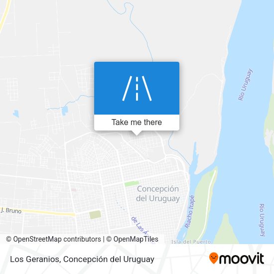 Los Geranios map