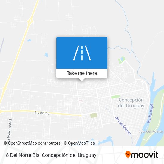 Mapa de 8 Del Norte Bis