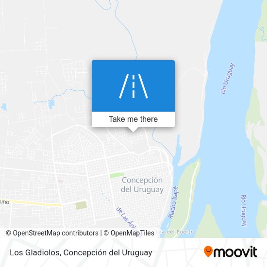 Los Gladiolos map