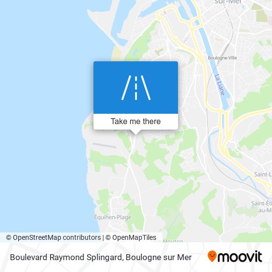 Mapa Boulevard Raymond Splingard