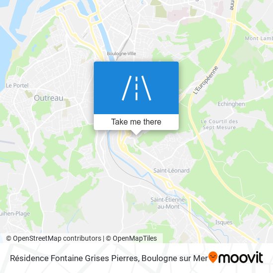 Mapa Résidence Fontaine Grises Pierres