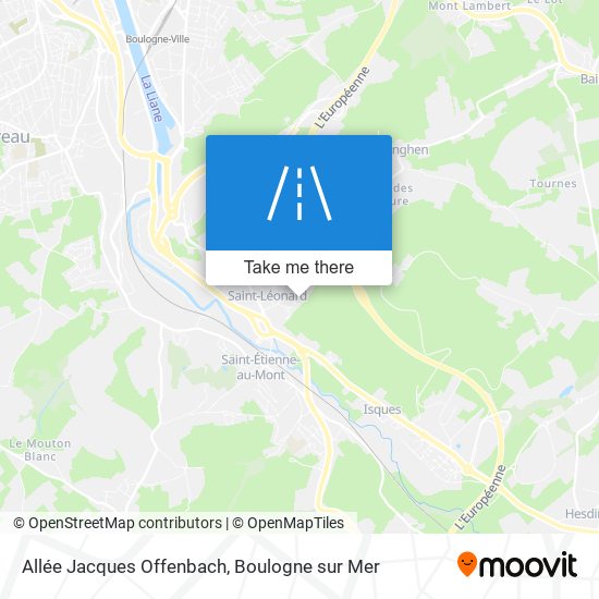 Mapa Allée Jacques Offenbach