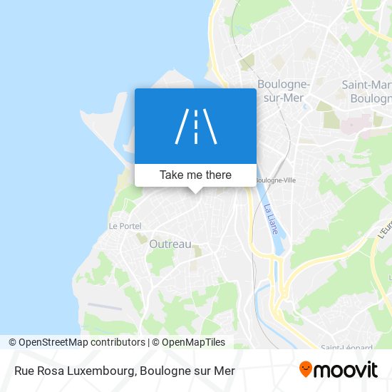 Mapa Rue Rosa Luxembourg