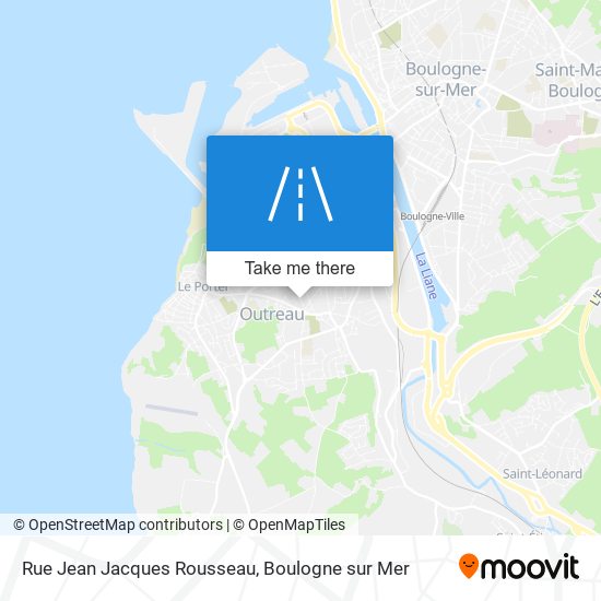 Mapa Rue Jean Jacques Rousseau