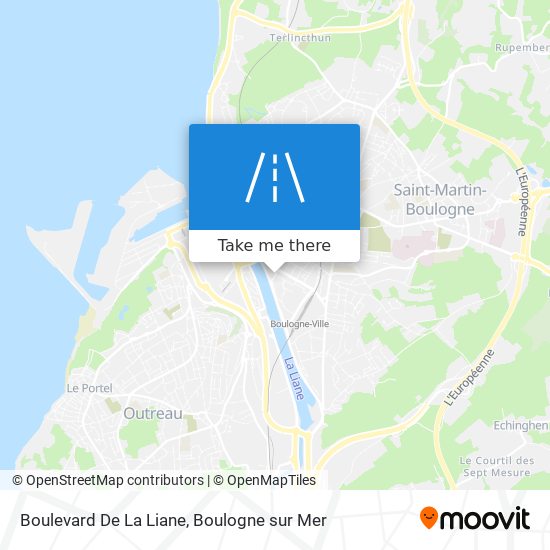Mapa Boulevard De La Liane
