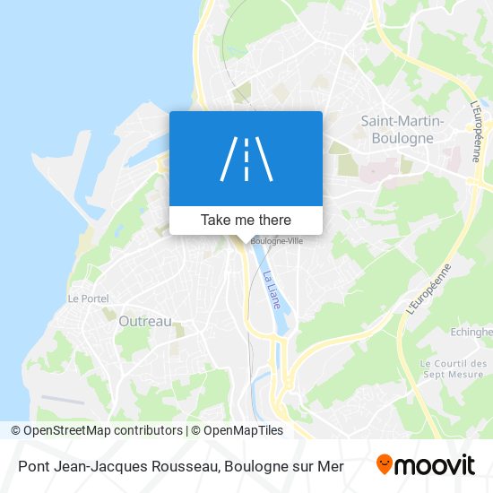 Mapa Pont Jean-Jacques Rousseau