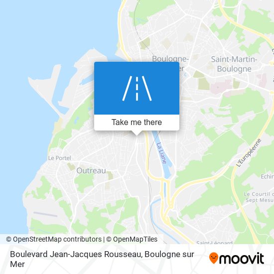 Boulevard Jean-Jacques Rousseau map
