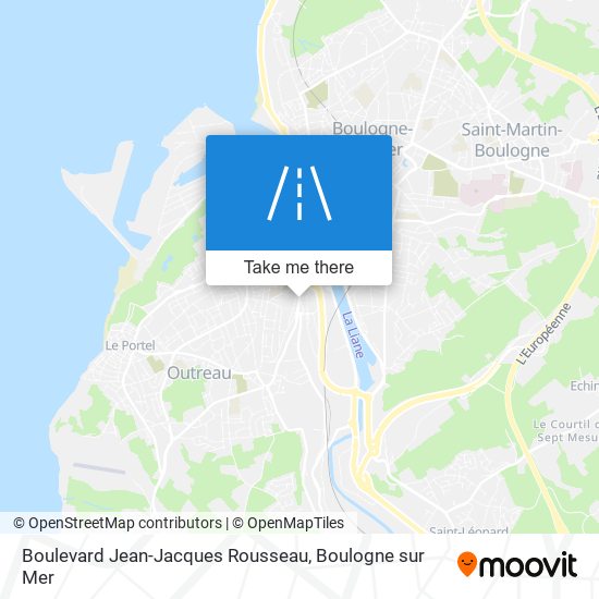 Mapa Boulevard Jean-Jacques Rousseau