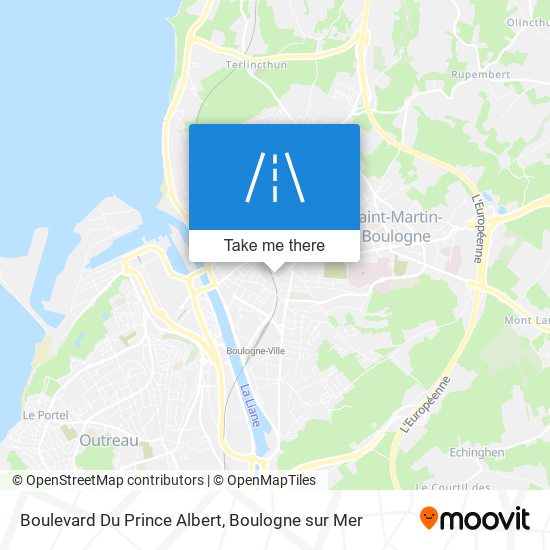 Boulevard Du Prince Albert map
