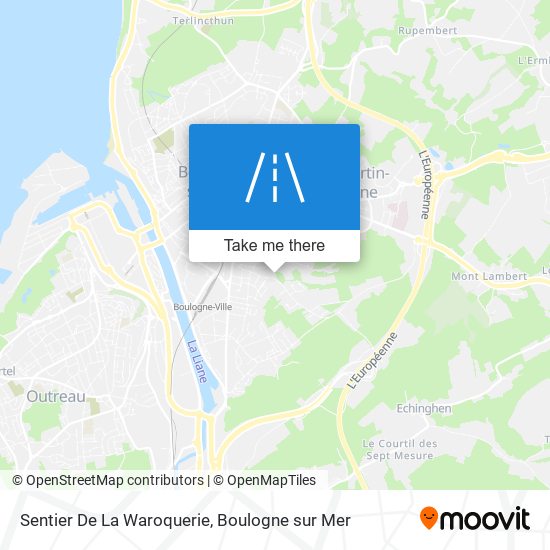 Sentier De La Waroquerie map