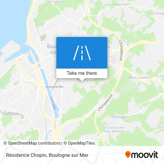 Résidence Chopin map