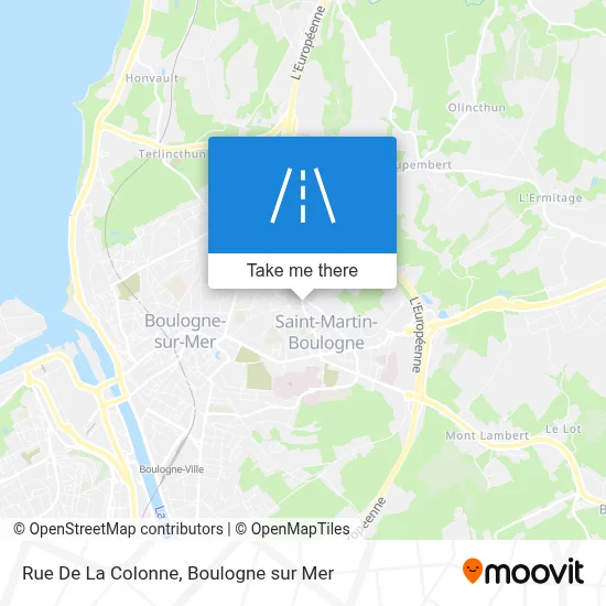 Rue De La Colonne map