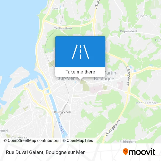 Rue Duval Galant map