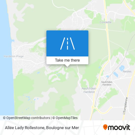 Mapa Allée Lady Rollestone