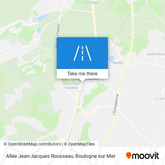 Mapa Allée Jean-Jacques Rousseau