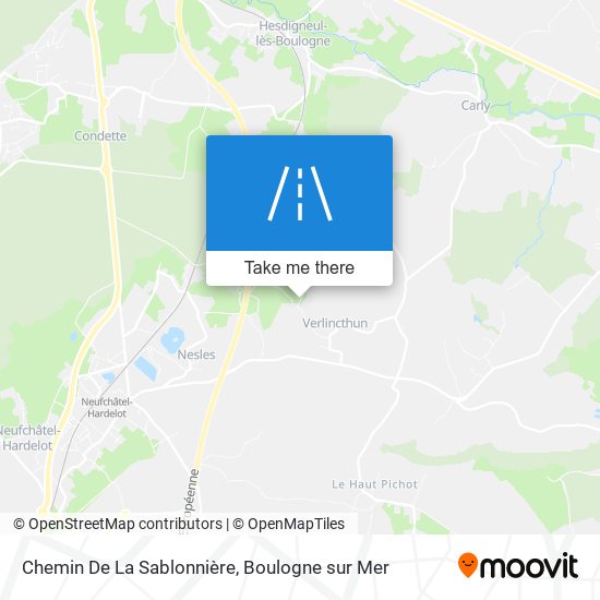 Mapa Chemin De La Sablonnière