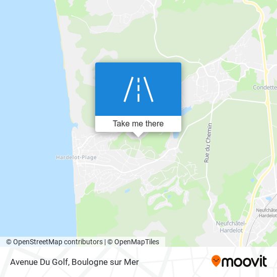 Mapa Avenue Du Golf