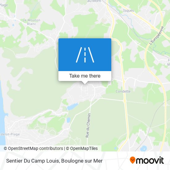 Mapa Sentier Du Camp Louis