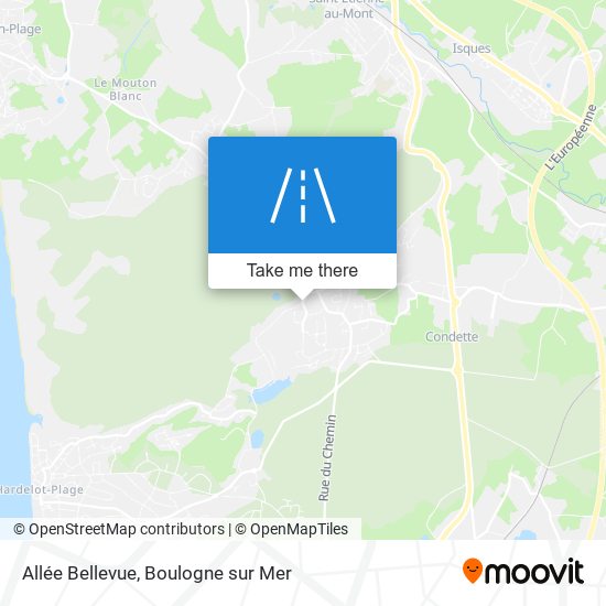 Allée Bellevue map
