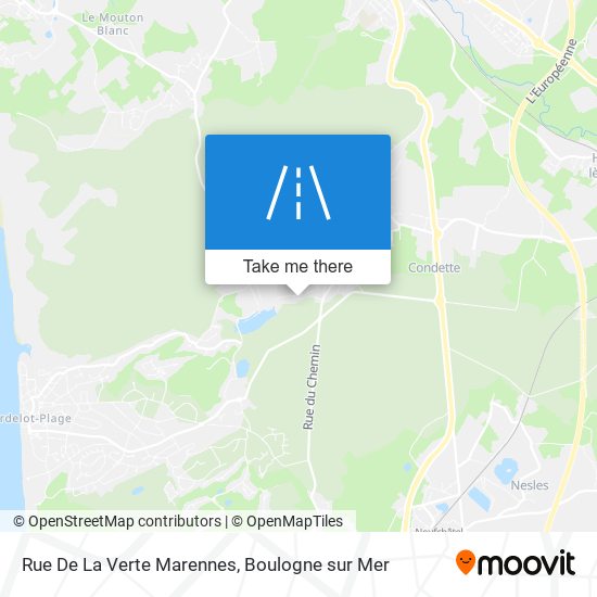 Rue De La Verte Marennes map