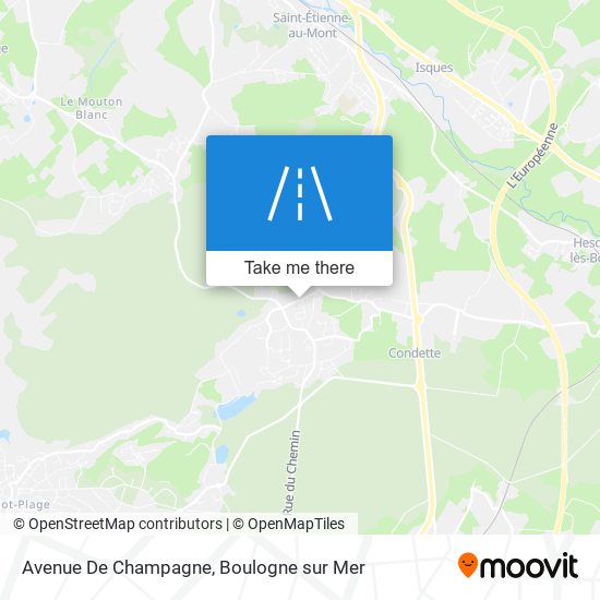 Mapa Avenue De Champagne
