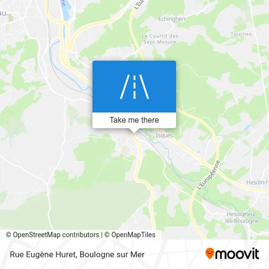 Rue Eugène Huret map